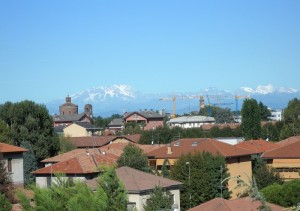 I tetti di Legnano ed il Monte Rosa