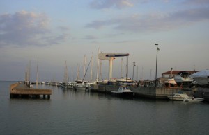 Tramonto sulla darsena