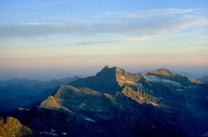 Crepuscolo sul Corno Bianco
