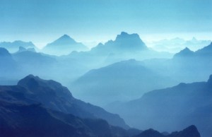 Marmolada - Punta Serauta. Vista sui Monti Antelao (sx) e Pelmo (dx)