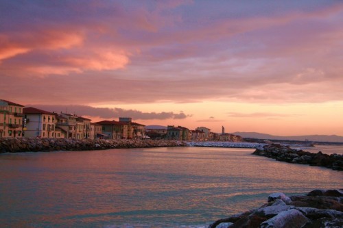 Pisa - tramonto su marina di pisa Pisa - tramonto su marina di pisa