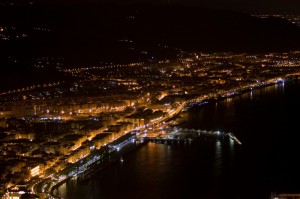 Lungomare di Salerno di notte