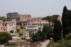 veduta di Roma dai Fori