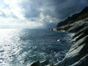 Panorama della scogliera di Varazze (SV)