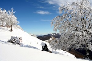 Verso la Maiella dal belvedere di Monte Autore