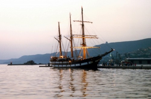 Trieste - Il Molo Audace, la Diga, la Riviera di Barcola