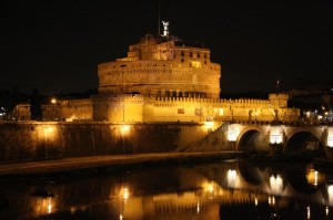 calde luci notturne su Castel Sant’Angelo, 2ott2009