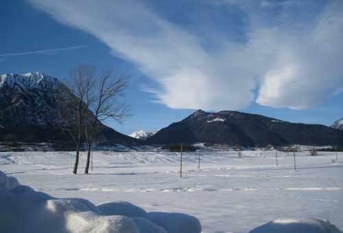 Bleggio Superiore - neve e cielo