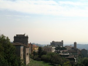 Castelnuovo di Porto panorama con il castello