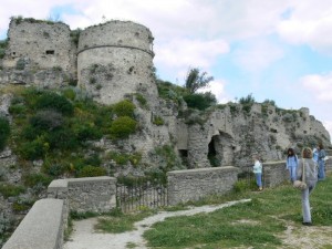 Turisti al castello