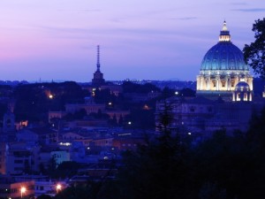 tramonto al Gianicolo