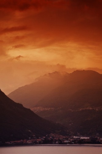 Dongo - Tramonto sopra dongo