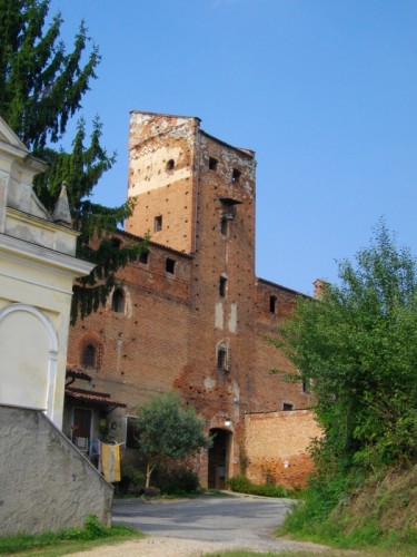 Chieri - particolare della torre del Castello Mosetti