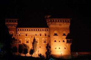 Veduta notturna del castello