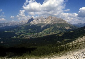 passo costalunga e il catinaccio