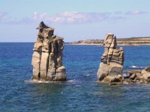 Le colonne due anni fa.
