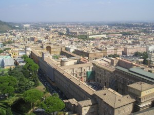 Roma dalla cupola di S. Pietro…