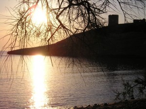 La torre di S. Caterina di Pittinuri - tramonto