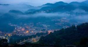 Vernio al crepuscolo