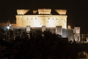 ” Castello Piccolomini di Celano ” notturno