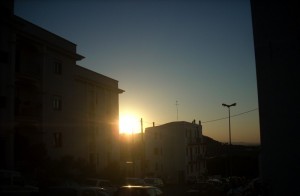 il tramonto a Ostuni