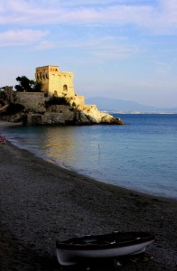 …colpita dall’ultimo raggio di sole