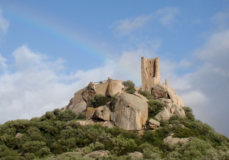 ''Arcobaleno sul Castello di Pedres'' - Olbia