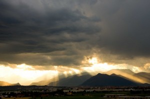 Collina di Rivoli al tramonto