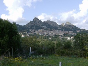 Aggius vista dal Muto di Gallura