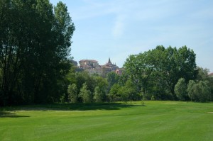 paesaggio di moncalieri dai campi da golf