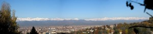 Panoramica di Torino Monte dei Cappuccini