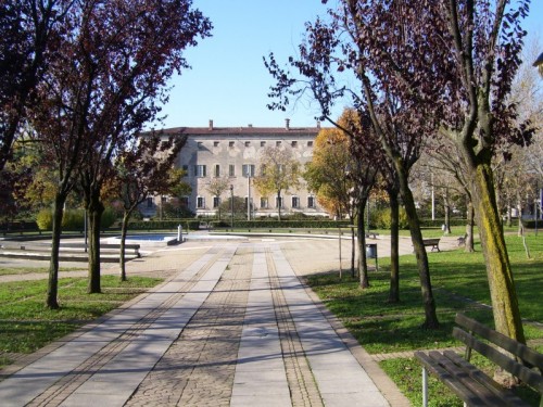 Roncadelle - cono ottico sul castello Roncadelle - cono ottico sul castello