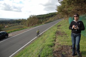 l’artista e lo sportivo a rocca di papa