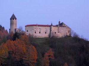 Castello di Castelpietra da nord al tramonto