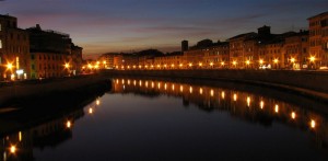 Tramonto a Pisa