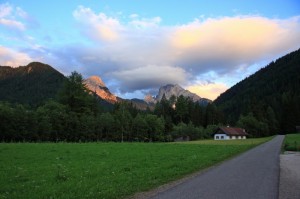 Braies al tramonto