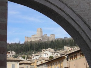 Assisi - Rocca maggiore da S.Chiara