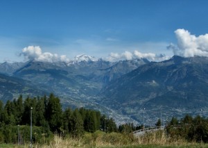 Aosta vista dall’alto