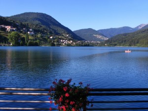Il lago Serraia a Baselga di Pinè