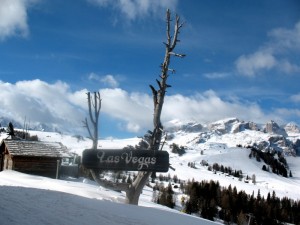 E’ nevicato a Las Vegas?? … no! siamo in Badia, San Cassiano!