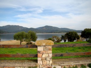 Panorama del lago Coghinas