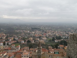 veduta sulla cittadina di Palestrina