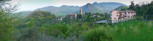 Panorama su Teolo e Rocca Pendice