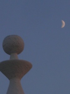 la luna e il pianeta