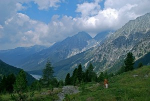 il lago di Anterselva da passo Stalle