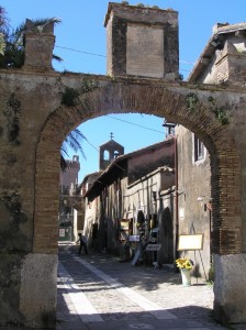 ingresso al borgo fortificato