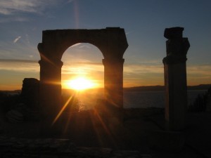 Groptte di Catullo al tramonto