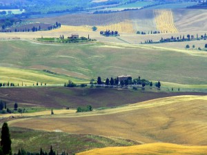 La Val d’Orcia vista da San Quirico