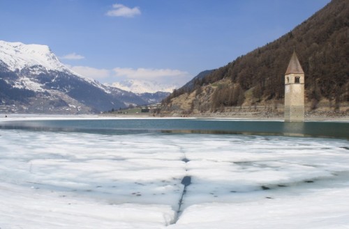 Curon Venosta - disegni ghiacciati Curon Venosta - disegni ghiacciati