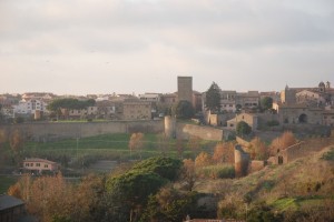 Panorama sulla città di Tuscania